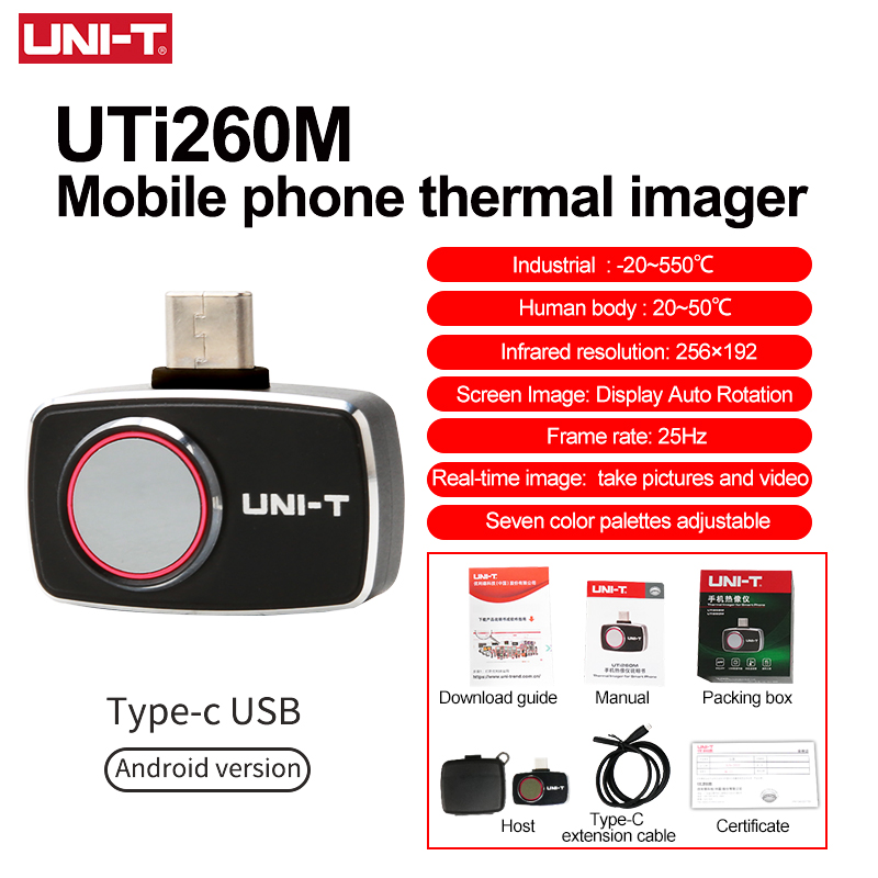 Kamera termowizyjna UNI-T do t – Thermal Imaging Camera 256X192 recenzja i cena